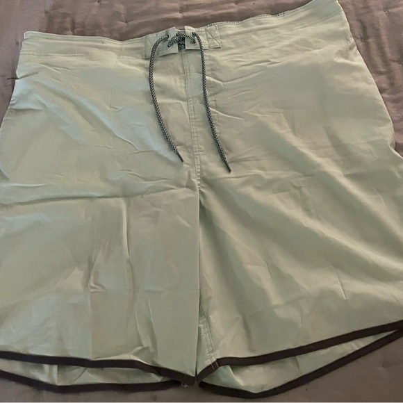 Big Mens 3XL XXXL Swim Trunks Mint Green Gray George Running Shorts NWT - Picture 3 of 7